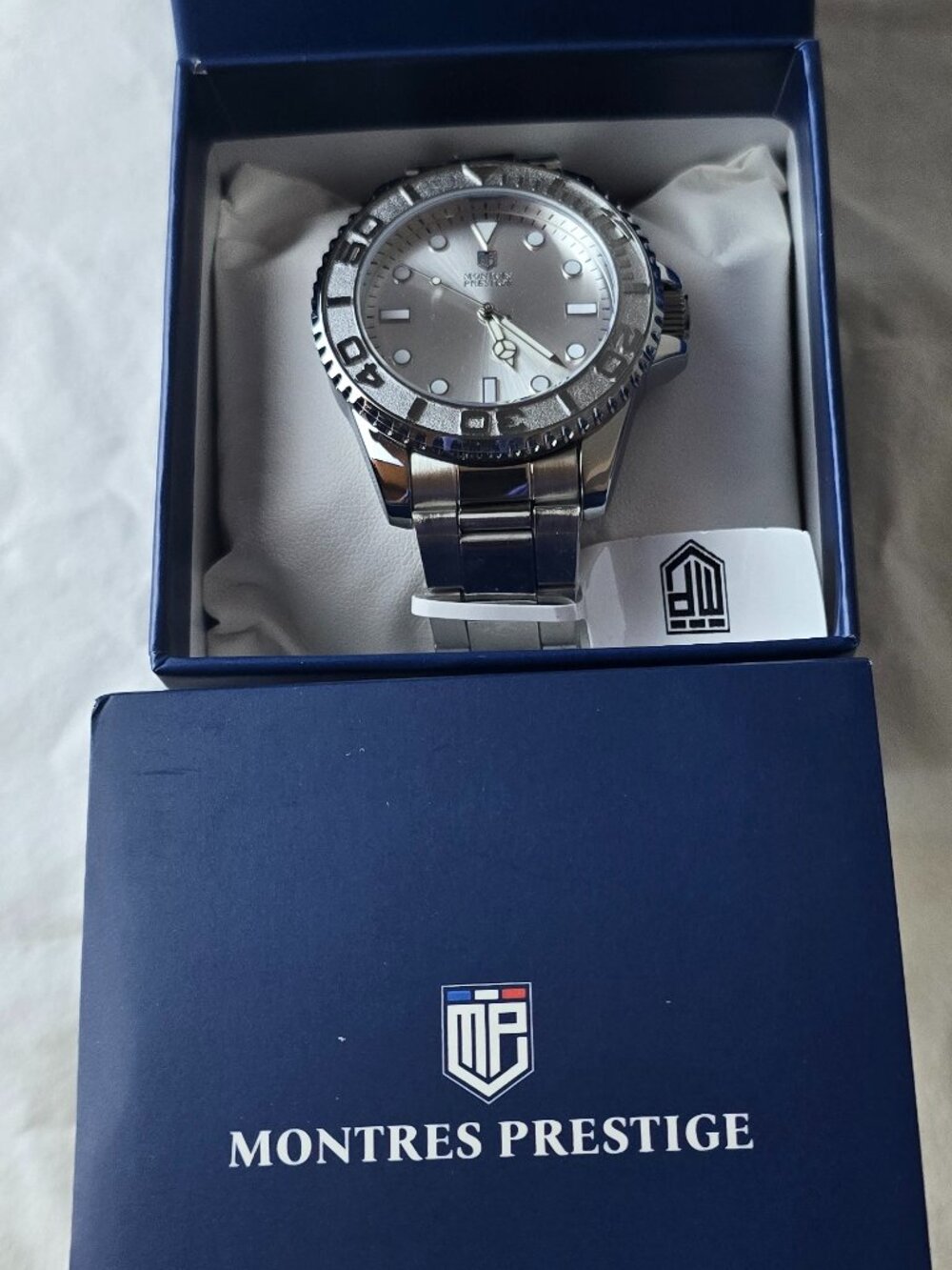 Montres Prestige X Invicta MPW-0266 Men's 43mm Silver Dial Stainless Steel Watch - Picture 3 of 6